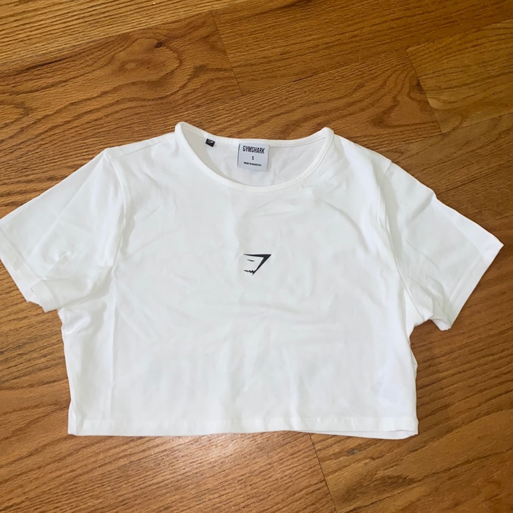 Gymshark white crop top